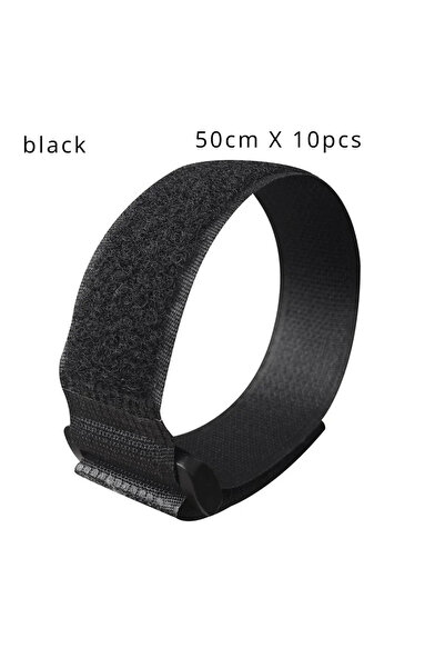 Choice1 50 سم أسود، 10 قطع، بيع بالجملة، شريط لاصق قابل لإعادة الاستخدام، مصن...