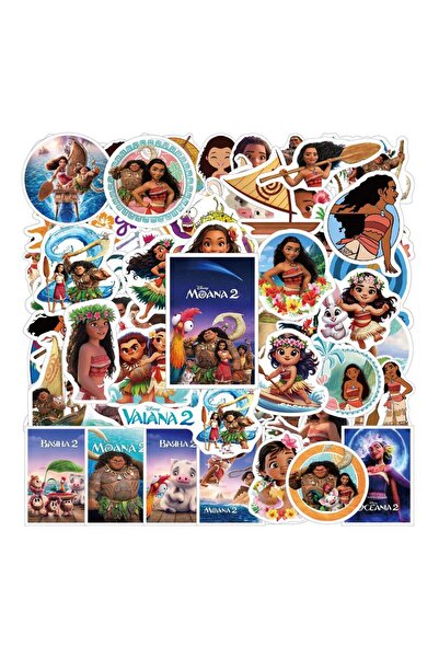 Choice ١٠٠ قطعة من ملصقات ديزني الكرتونية اللطيفة لشخصية موانا، لتزيين الهاتف...