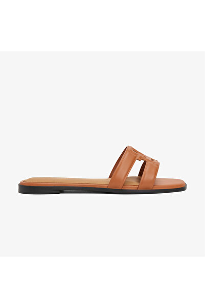 Tommy Hilfiger Logo Strap Kadın Kahverengi Sandalet