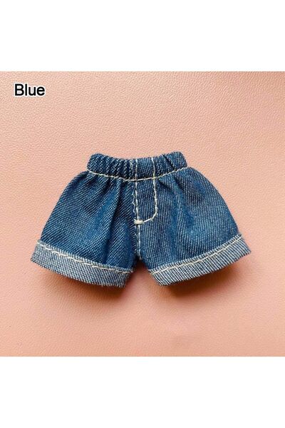 Choice إكسسوارات أزياء زرقاء لدمى OB11 بمقياس 1/11، ترتدي الدمى سراويل قصيرة ...