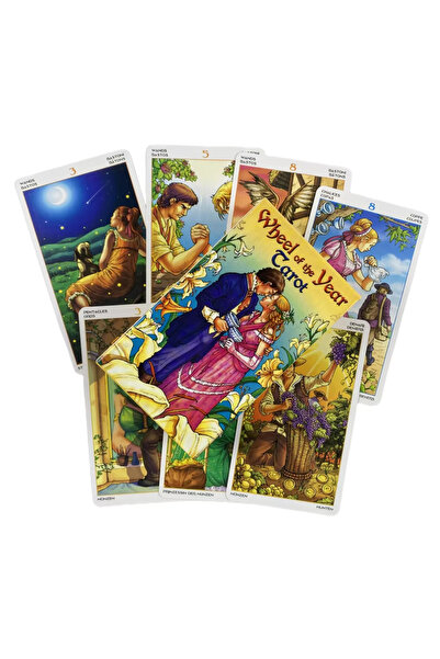 Choice لعبة تاروت عجلة السنة، 78 بطاقة، لعبة جماعية باللغة الإنجليزية، لعبة ت...