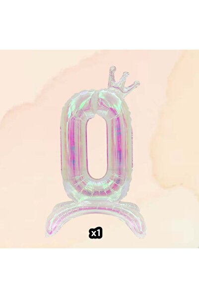 Choice بالون رقمي شفاف بألوان قوس قزح مقاس 0.42 بوصة، بالون رقمي من رقائق الأ...