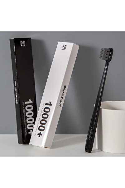 Choice1 فرشاة أسنان فاخرة سوداء بشعيرات ناعمة، مصنوعة منزلياً، تتسع لعشرات ال...