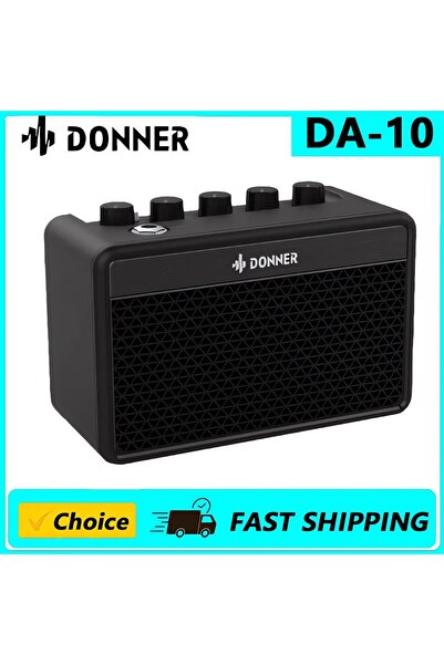Choice مضخم صوت جيتار صغير محمول من دونر (DA10) بقوة 5 واط، مناسب لتدريب الجيتار