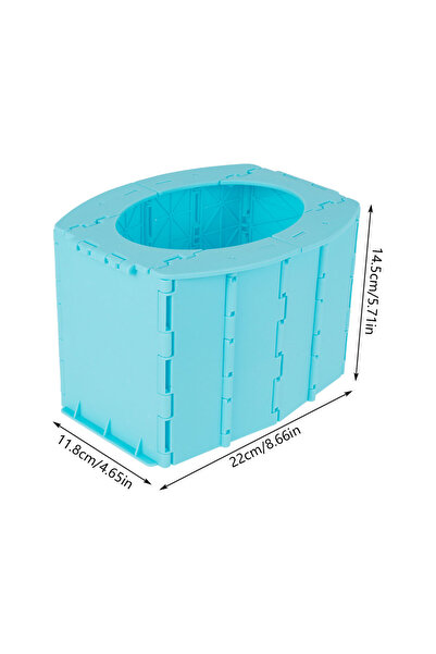 Choice Blue Travel Potty for Toddler Kid Portable and Foldable Toilet Apply t...
