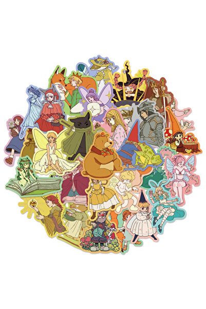 Choice Fairy Tales 30PCS Fairy Tale Fun Graffiti Stickers DIY Handbooks Lugga...