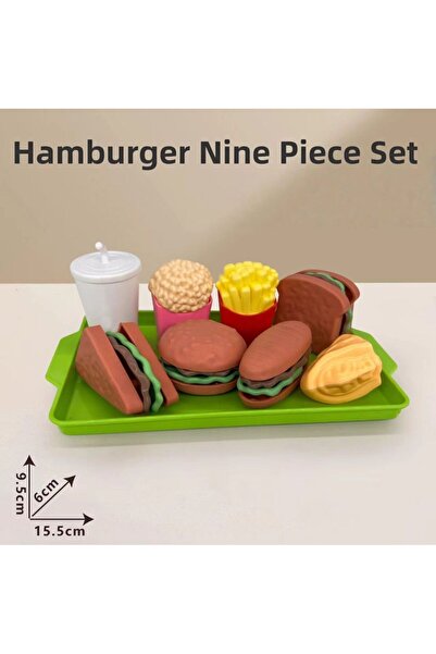 choice2 Hamburger Set Meal Children's simulated kitchen toy set, kitchen acce...