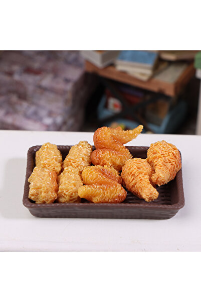 Choice مجموعة واحدة من مجسمات الدجاج المقلي المصغرة A2، ديكورات منزلية مصغرة،...