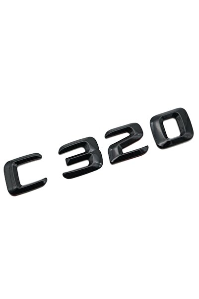 MERCEDES Emblemă C 320 neagră pentru portbagaj