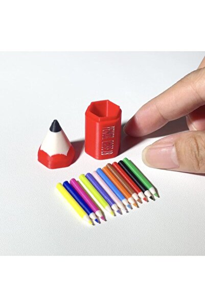 Choice مجموعة أقلام تلوين مصغرة للأطفال (10/12 قطعة) - أدوات مدرسية - نموذج D