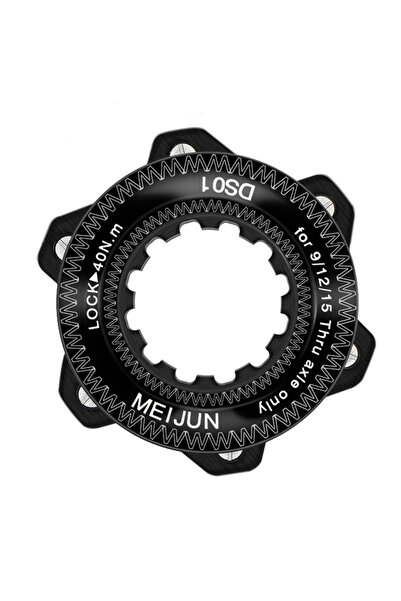 Choice أسود مع محول قفل مركز الدراجة إلى محول حلقة قفل الدوار بستة مسامير لقر...