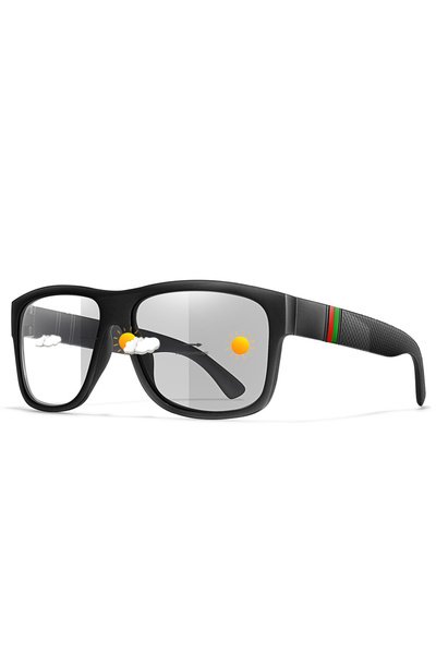 Choice نظارات شمسية EA13 فوتوكرومية للدراجات، إطار مربع كلاسيكي، مناسبة للرجا...