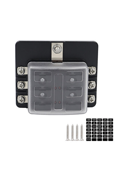 Choice3 6 Ways Blade Holder Fuse Box 12/10/8/6 Ways Modified Terminal Blk Fus...