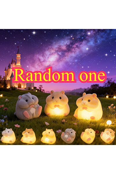 Choice لعبة كبسولة غاشا عشوائية واحدة، مجسم هامستر مضيء في الظلام، ناعم، طري،...