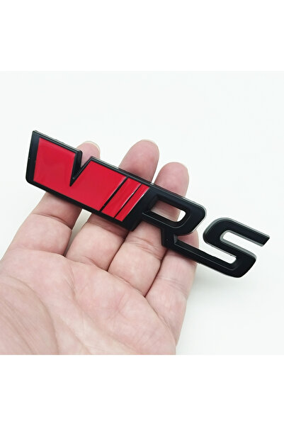 choice2 ملصق ثلاثي الأبعاد معدني باللونين الأحمر والأسود بشعار RS، شعار شبكة ...