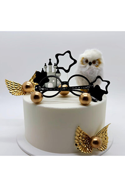 Choice 19pcs Magical Wizard Birthday Cake Topper,Glitter Black Wizard Themed ...
