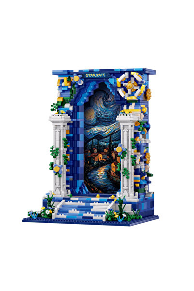 Choice بدون صندوق MY97159، مجموعة مكعبات بناء باب سماء مرصعة بالنجوم، 1745 قط...