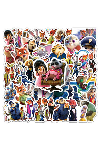Choice ١٠ قطع أو ١٠/٣٠/٥٠ قطعة من ملصقات فيلم ديزني أنمي زوتوبيا، ملصقات كرتو...