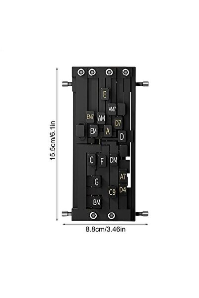Choice Black Guitar Auxiliary Chord Trainer Folk Guitar Playing and Singing G...