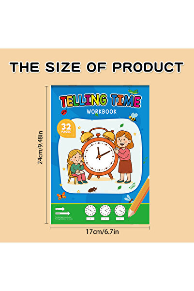 Choice 1PCS The concept workbook for children's learning time is a perfect fo...