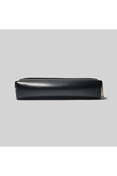 Choice black Oily Synthetic Faux Leather Texture Pencil Case - Small Capacity...