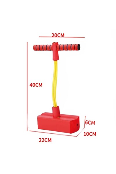 Choice عصا قفز حمراء للأطفال على شكل ضفدع، مناسبة للتدريب على التوازن والتكام...