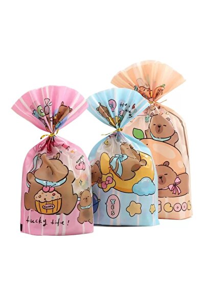 Choice ٥٠ كيسًا، ٥٠ كيسًا/مجموعة، أكياس هدايا بتصميم حيوان الكابيبارا، تغليف ...