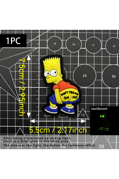 Choice Aqw-1 One Bart Anime Pattern Pvc Material Sticker Patch Soft , Glow-In...