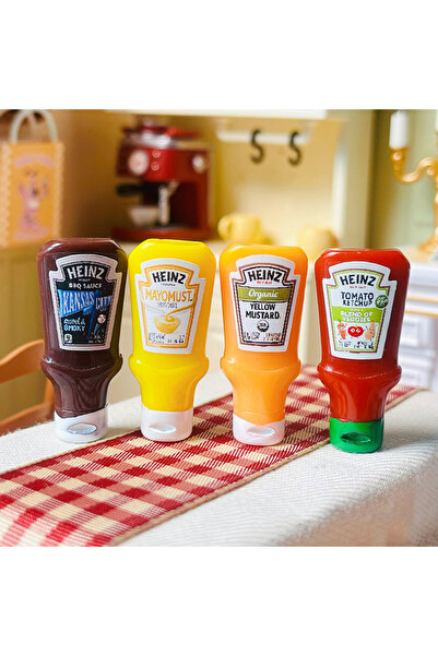 Choice 4 قطع من مرطبانات مربى وصلصة الفراولة المصغرة لبيت الدمى، إكسسوارات طع...