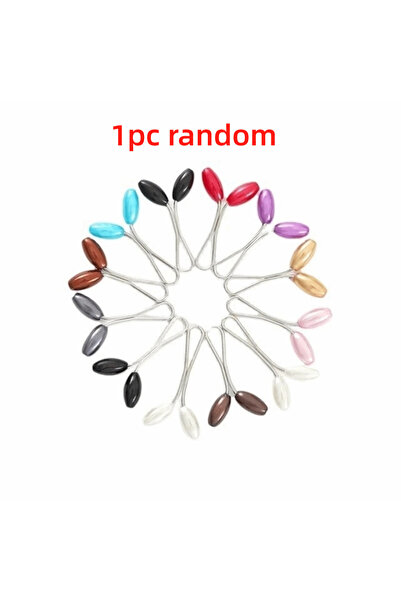 Choice 1pc random Pearl Teardrop Shape Scarf Buckle Portable Multifunctional ...