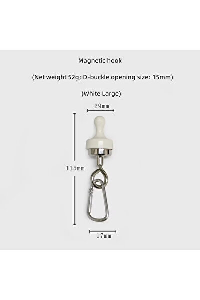 Choice White Large Outdoor Camping Strong Magnetic Hooks Tent Canopy Carabine...