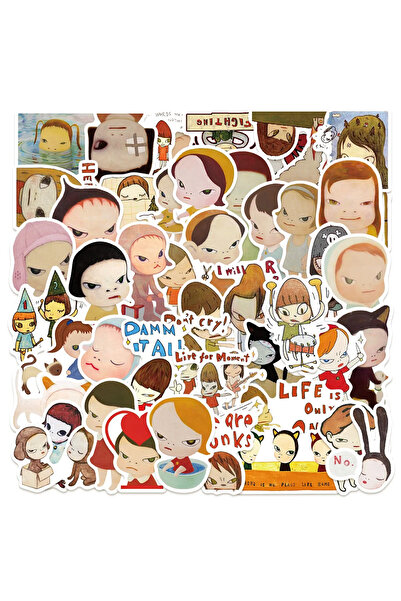 Choice 50 قطعة من ملصقات جرافيتي يوشيتومو نارا الكرتونية اليابانية لتزيين الح...