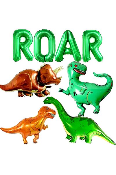 Choice Other MULTI 8 pcs Giant Dinosaur Balloons Balloon Letters Dinosaur Alu...