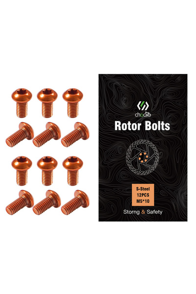 Choice براغي أقراص فرامل الدراجة الهوائية من أورانج تشوي، مصنوعة من الفولاذ، ...