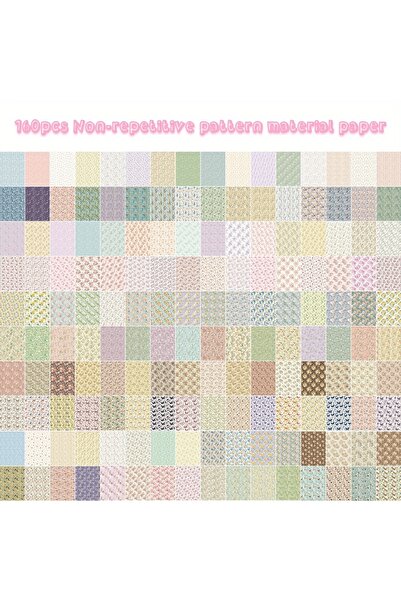 Choice ورق مصنوع من 160 ورقة بدون نمط متكرر، ورق قصاصات جمالي، ورق زخرفي للأع...