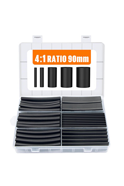 Choice1 90mm-3.54in One Box 5 Sizes 90mm/3.54inch Heat Shrink Tubing Kit 75 P...