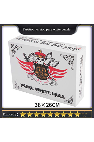 Choice أحجية تركيب الصور المصغرة بيضاء نقية مكونة من 1000 قطعة، مناسبة للبالغ...