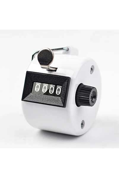 Choice5 عداد يدوي أبيض محمول بأربعة أرقام رقمية، يعمل بنظام النقر اليدوي، عدا...