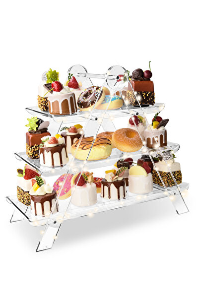 Generic 3 Tier Dessert Display Stand Cupcake Serving Tray for Birthday Tea We...