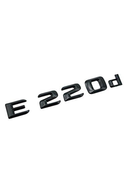 MERCEDES Emblemă neagră E 220d pentru portbagaj