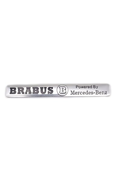 MERCEDES Emblemă Brabus pentru Mercedes, 10x1.5cm, gri
