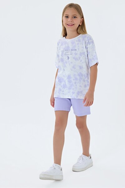 U.S. Polo Assn. 4-15 Years Licensed Us Polo Assn Girls' Set-Lilac