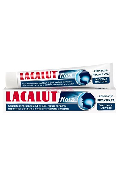 lacalut Set of 2 x Flora Toothpaste, 75 ml