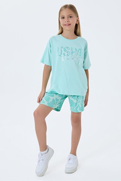 U.S. Polo Assn. 4-15 ani Licențiat Us Polo Assn Costum pentru fete-Nil