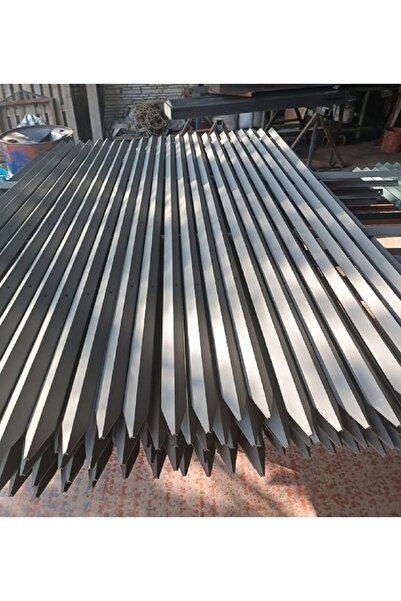 Metlino Boyalı 5 Adet 200 Cm 40x40x3 Köşebent 4 Delikli Bahçe Çit Direği Çit ...