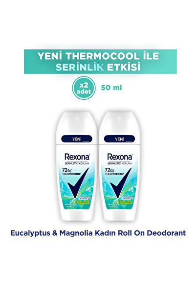 Rexona Thermocool Kadın Roll On Deodorant Eucalyptus & Magnolia 50 ml x2