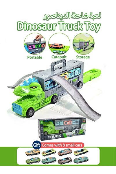 Generic Dinosaur Truck Toy with 8 Small Cars Transport Car Carrier Truck Toy ...