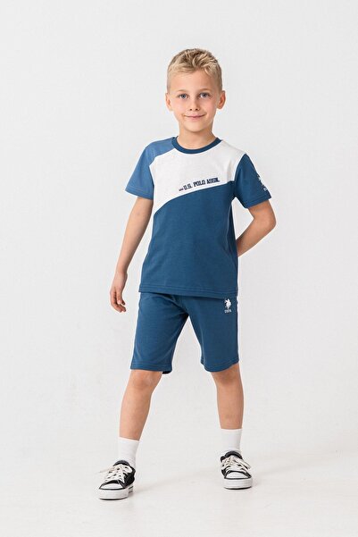 U.S. Polo Assn. 4-15 ani Licențiat Us Polo Assn Costum pentru băiat-Indigo