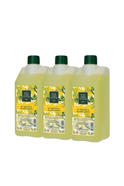 Eyüp Sabri Tuncer Klasik Limon Kolonyası Yedek Şişe 1 Lt X 3 Adet
