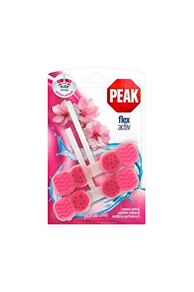 Peak WC Set 5 x 2 Odorizante Flex Activ, Flori de Cires, 48 g